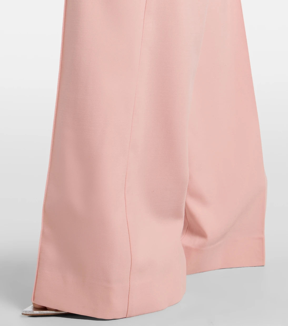 Costarellos - Pleated wool-blend wide-leg pants