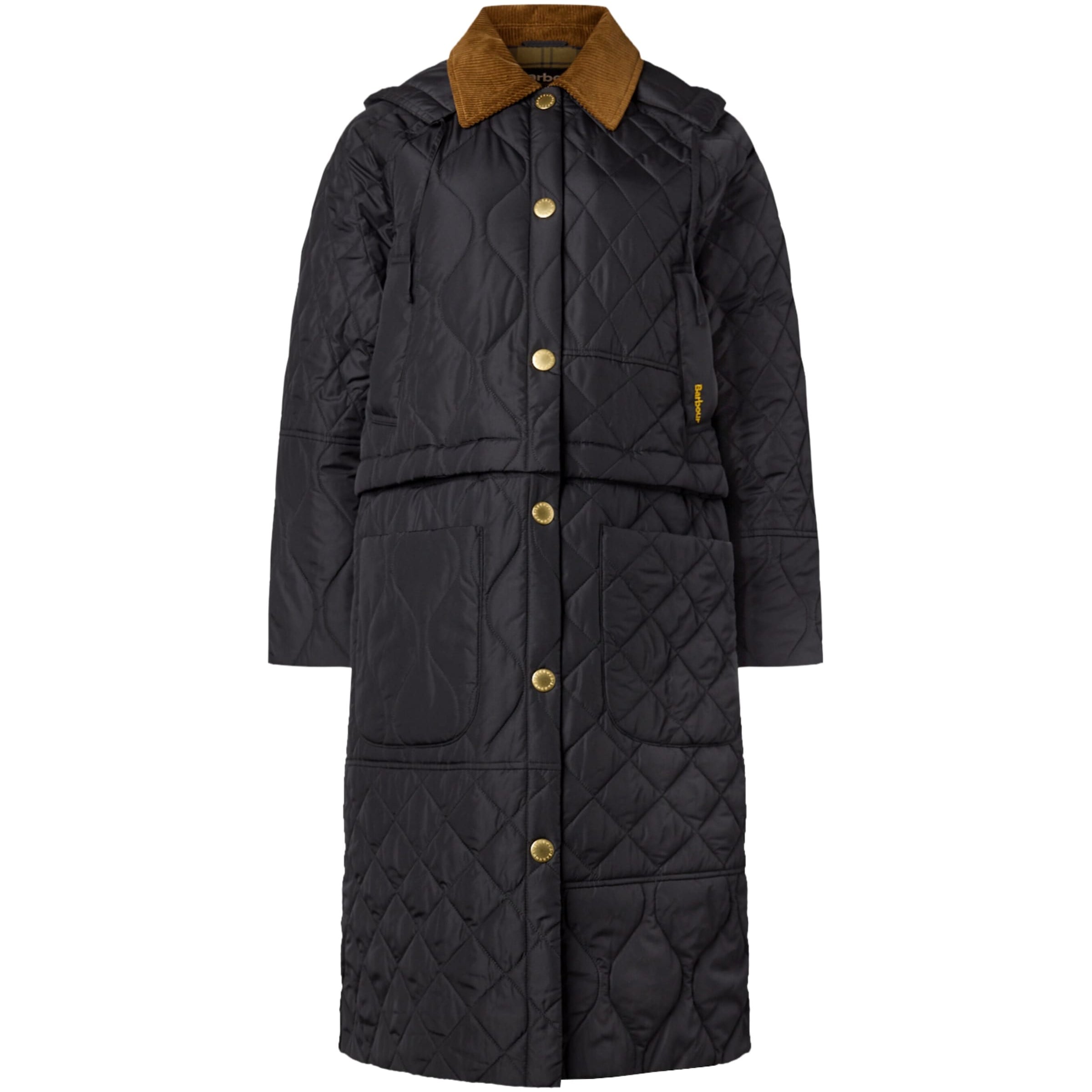 Barbour Black Quilted Lilian Coat