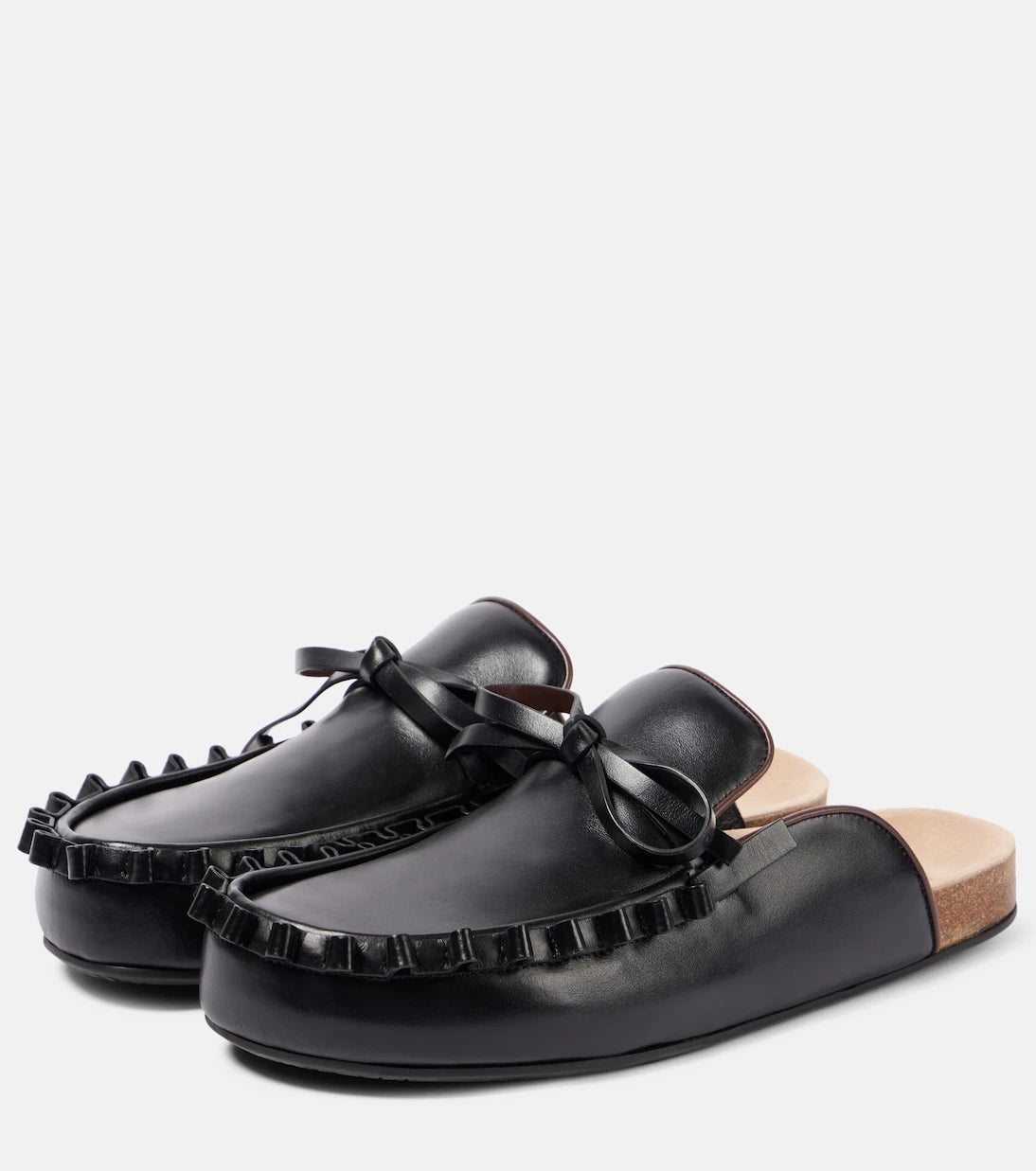 JW Anderson - Ruffled leather mules
