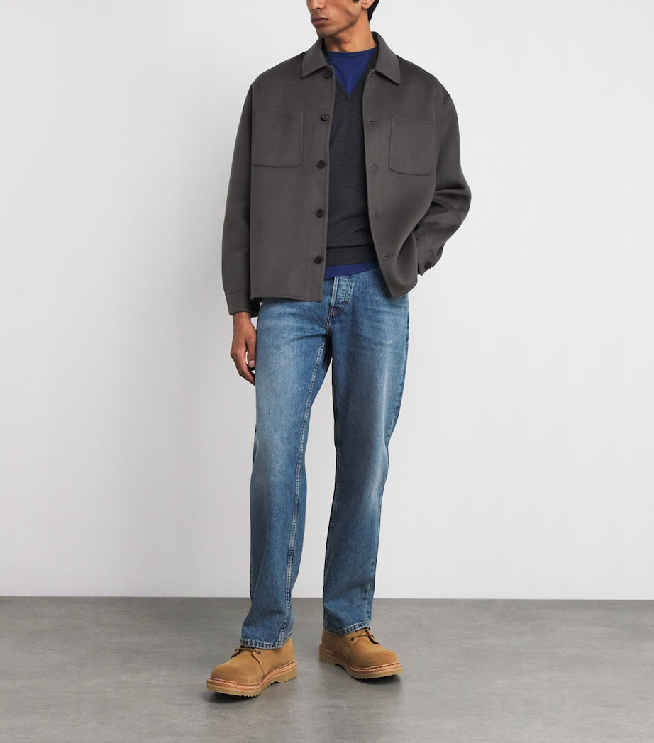Grey Wool Overshirt