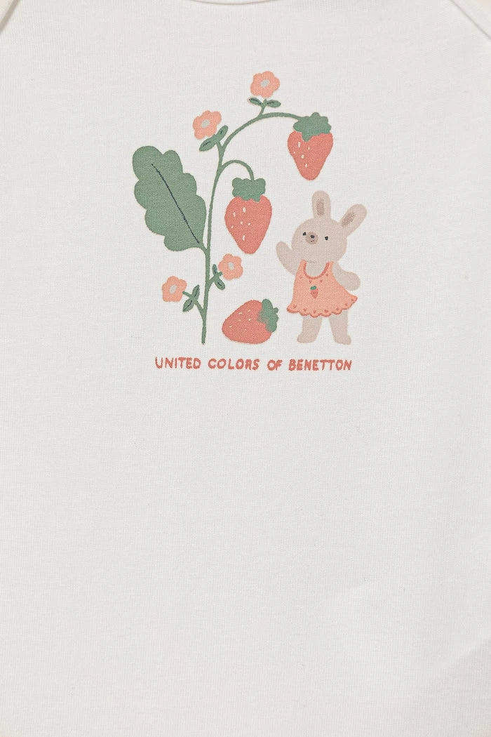 United Colors of Benetton bebek body pamuklu elastanlı 2'li