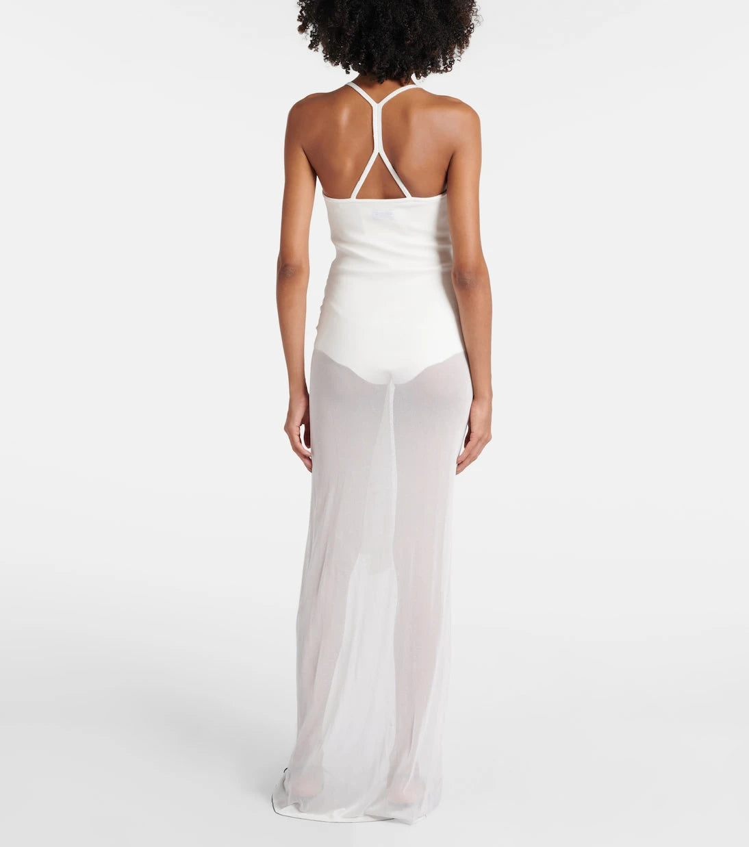 Jacquemus - La Robe Maille Nodo sheer gown
