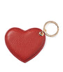 Red Leather Heart Keyring