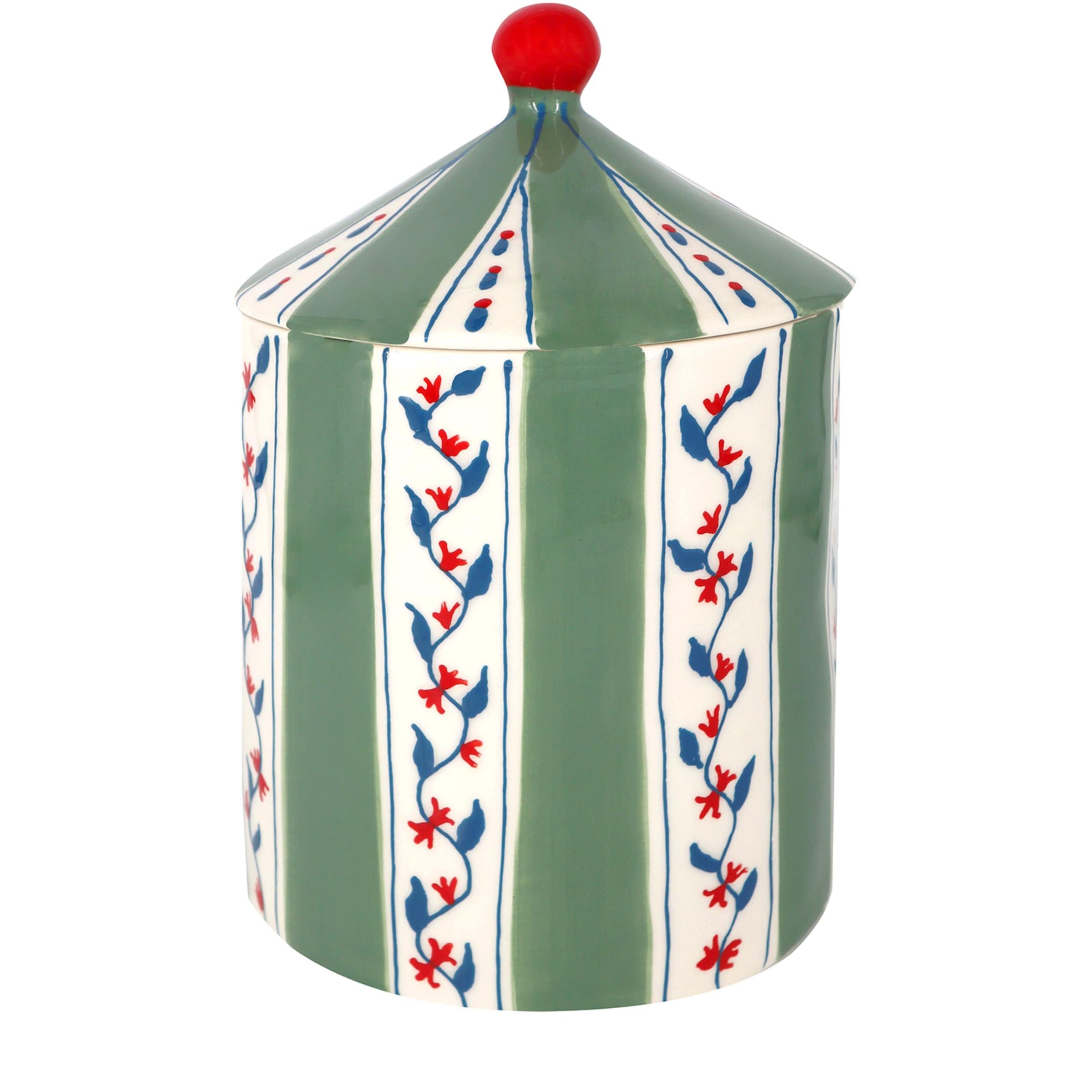 Earthenware Flower Storage Jar (23cm)