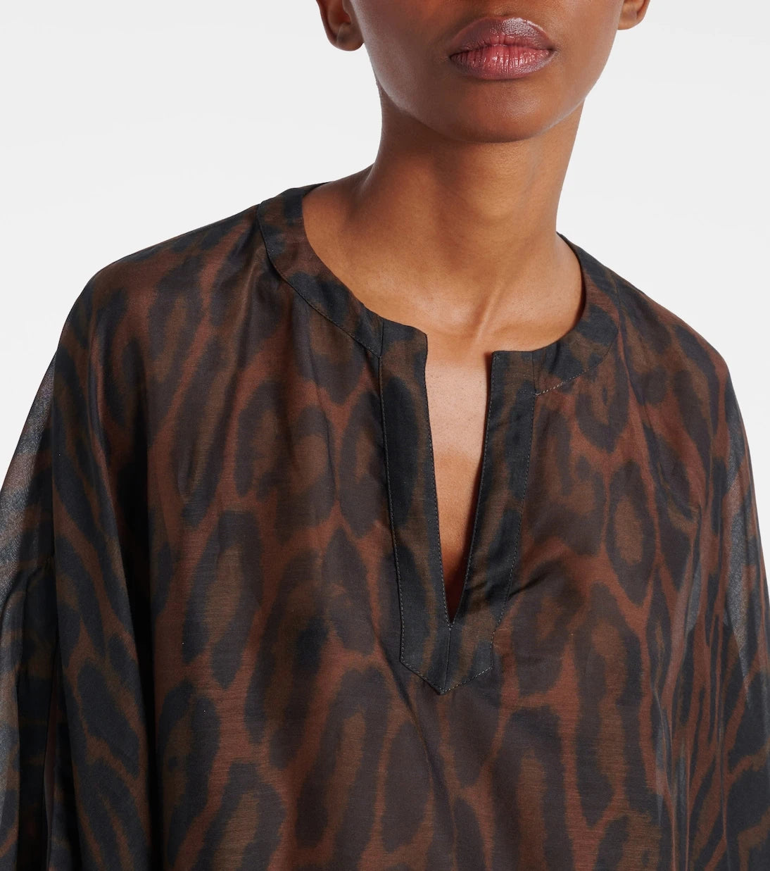 Tom Ford - Leopard-print cotton and silk kaftan