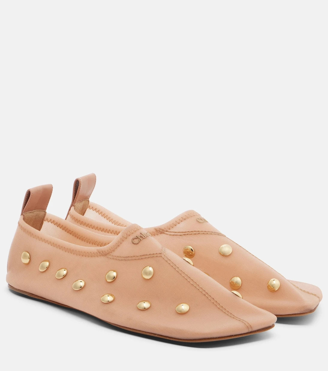 Chloé - Rita studded mesh flats