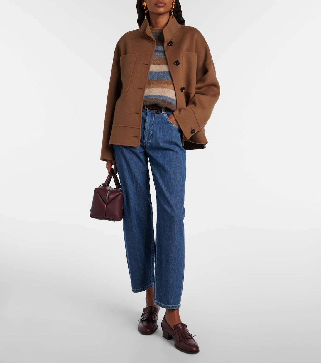 'S Max Mara - جينز Masia بخصر مرتفع وقصة برميلية