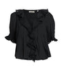 DÔEN Black Organic Cotton Henri Blouse