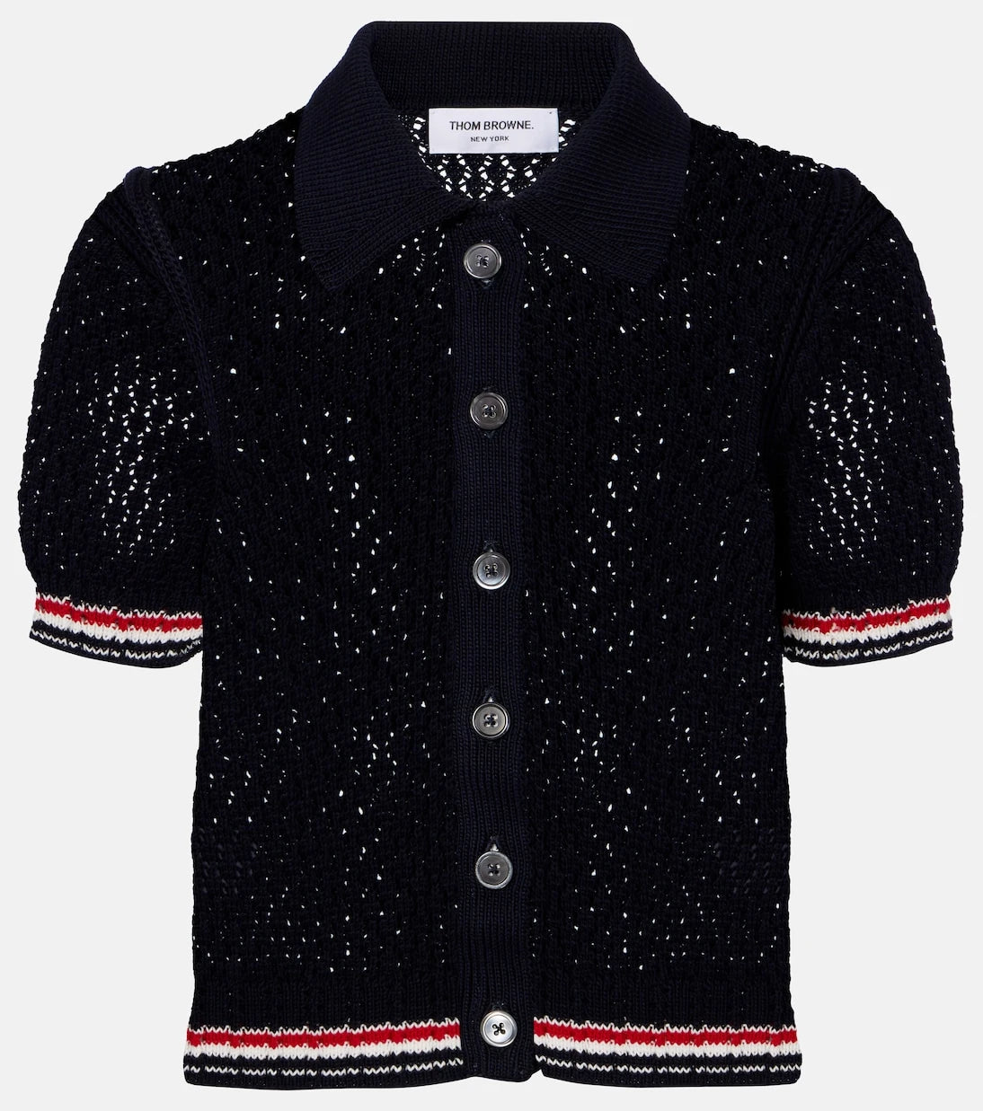 Thom Browne - Pointelle cotton cardigan