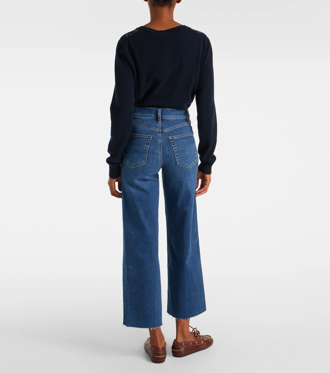 Frame - Le Slim Palazzo Crop wide-leg jeans