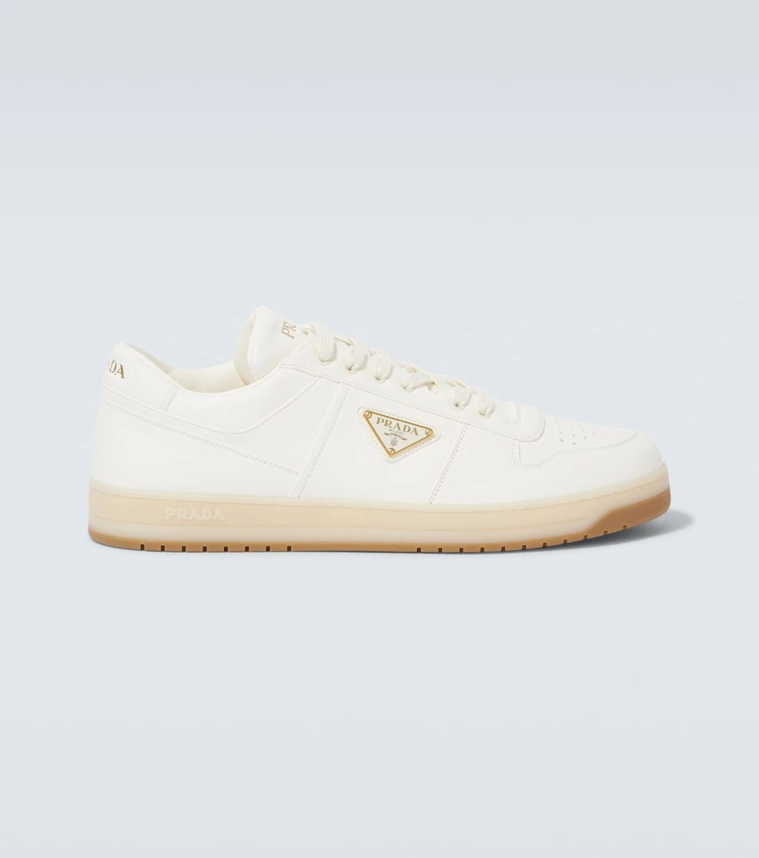 Prada - Downtown leather sneakers