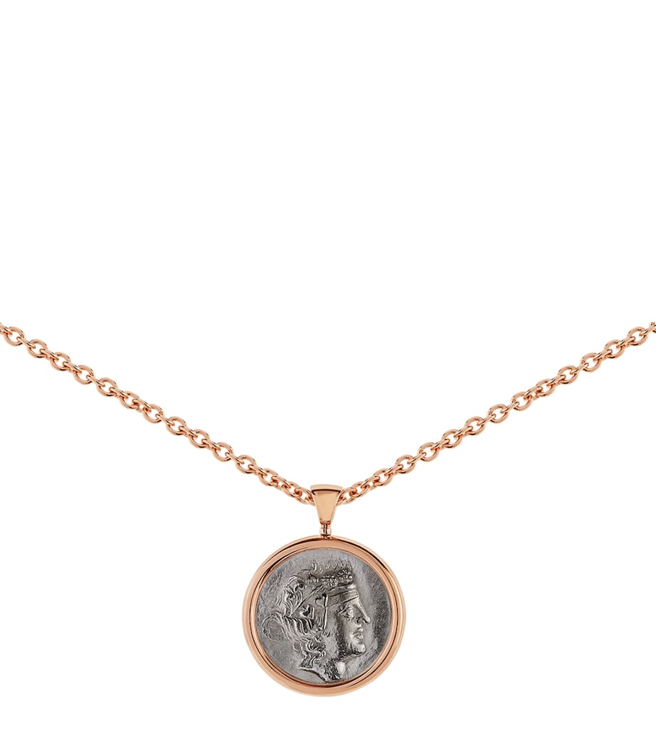 Rose Gold Coin Monete Necklace