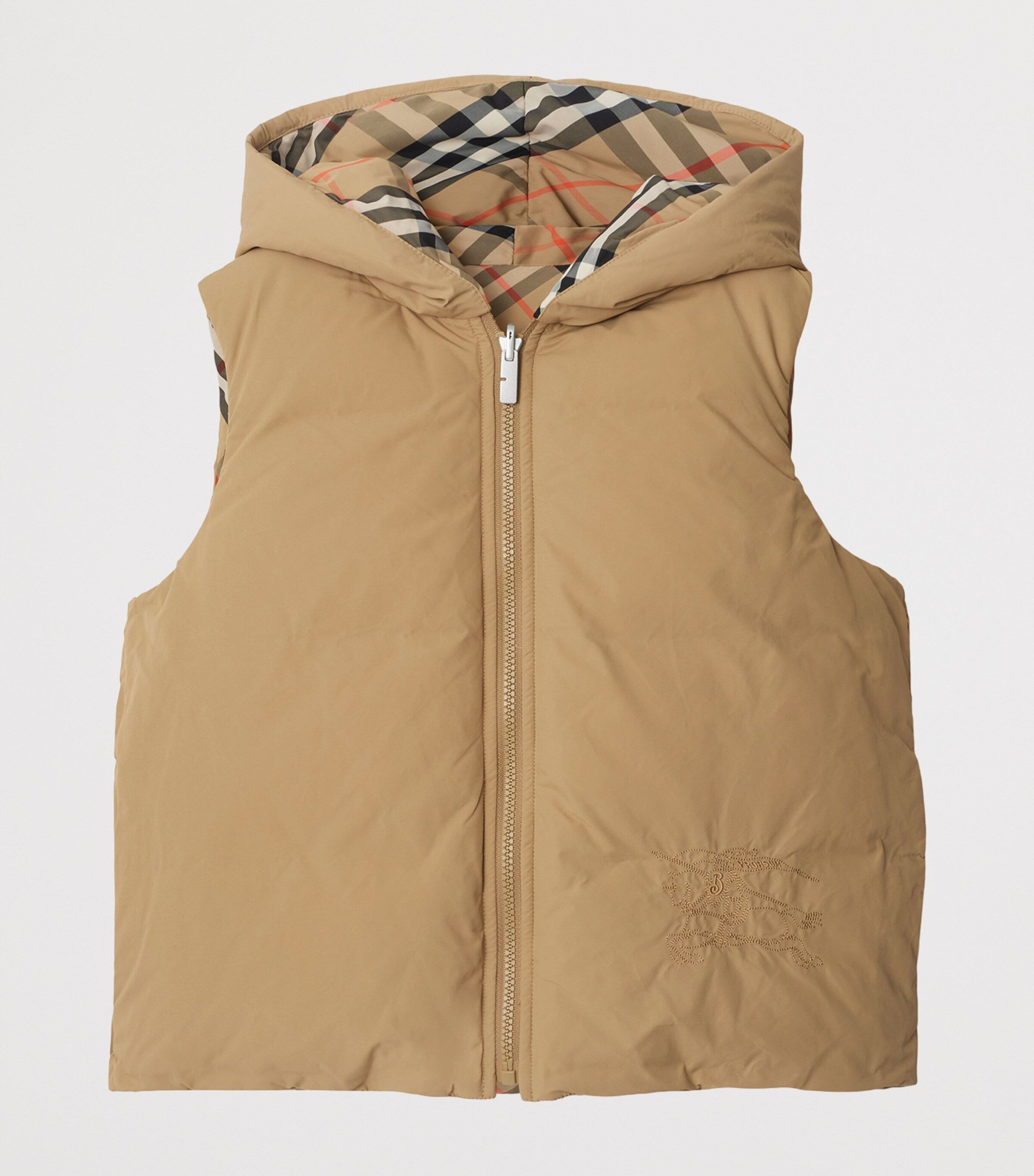 Burberry Kids Reversible Down Check Gilet (3-12 Years)