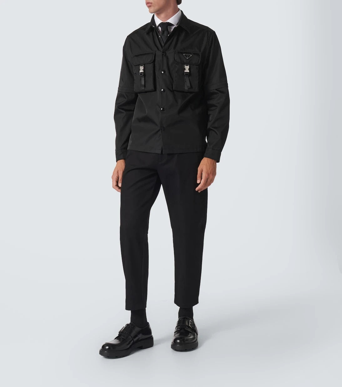 Prada - Mid-rise cotton wide-leg pants