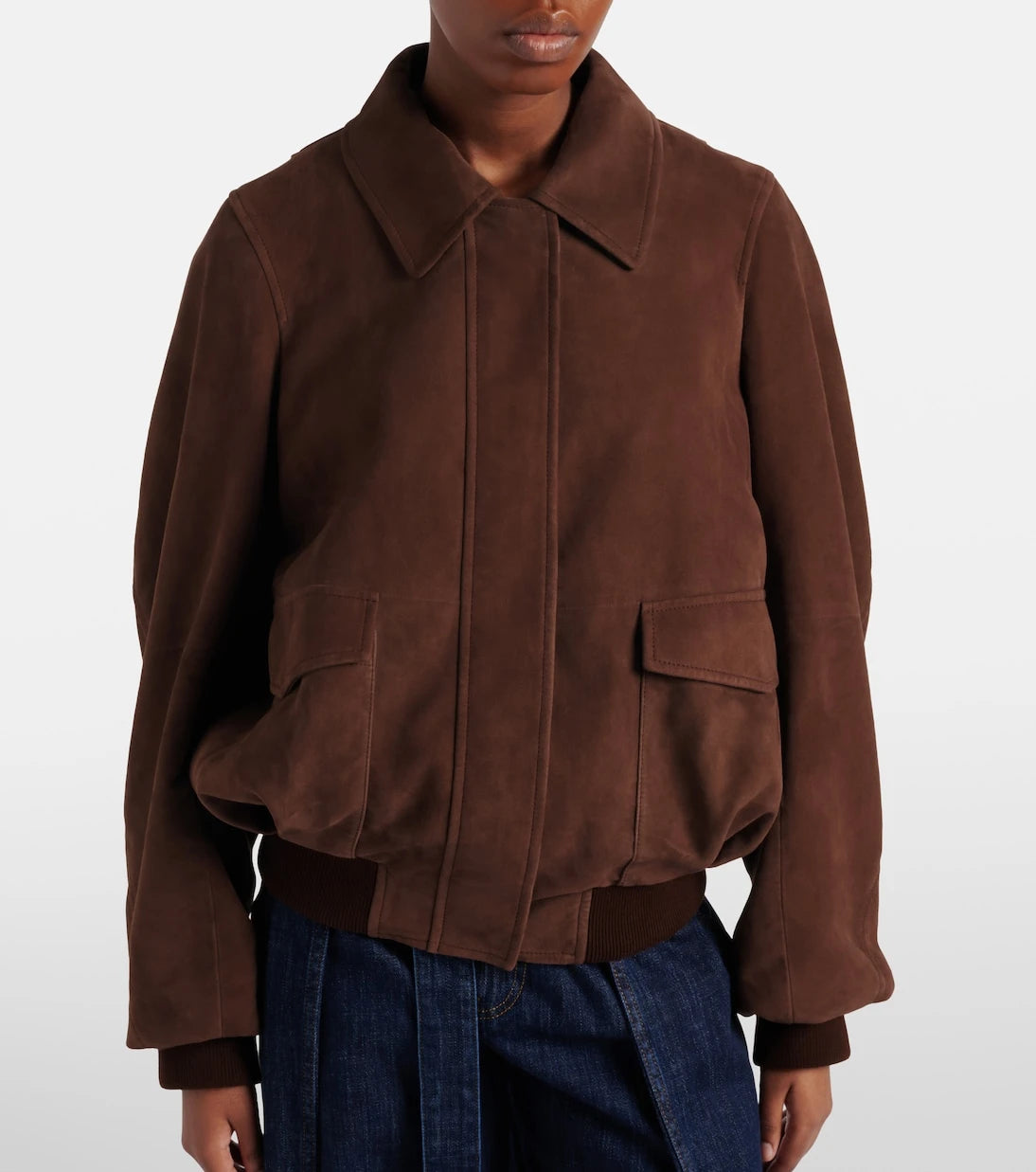 Loewe - Suede blouson jacket