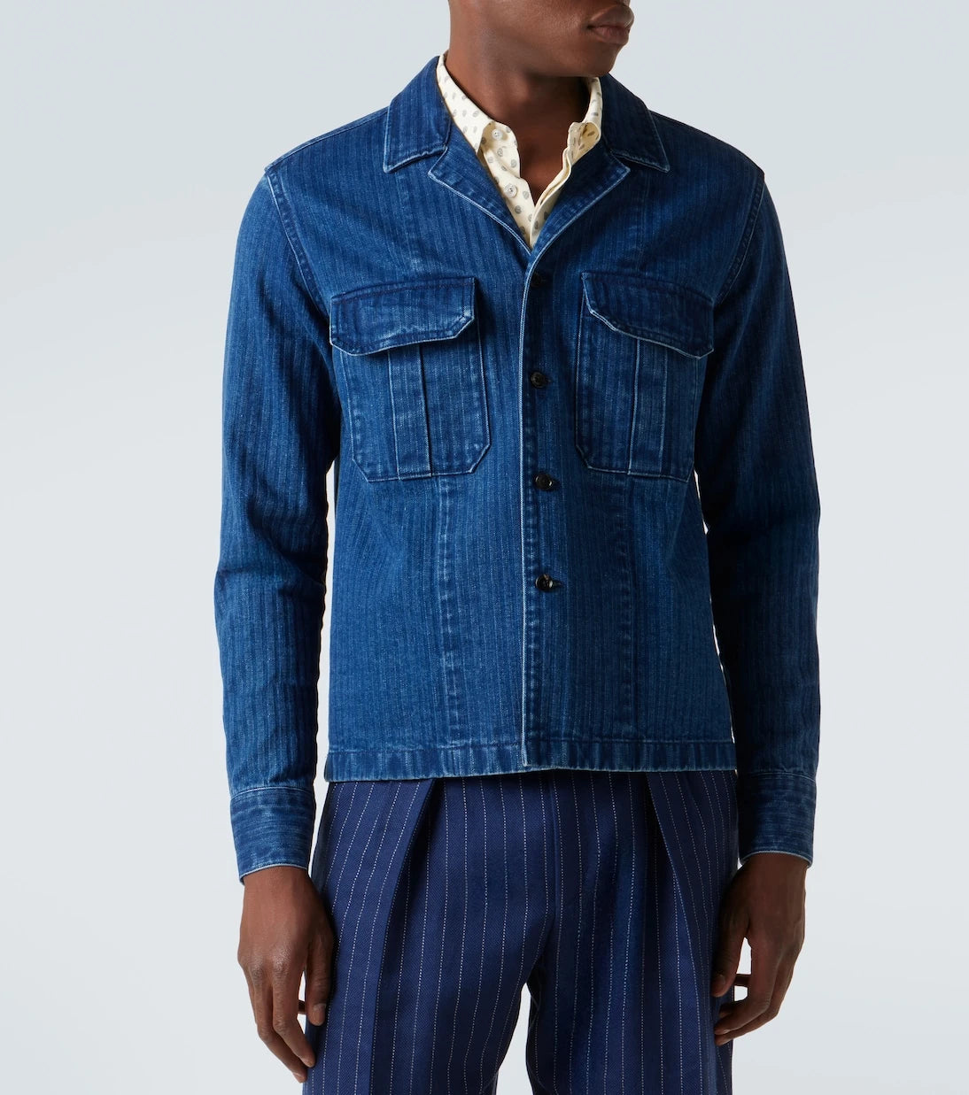 Tom Ford - Striped denim overshirt