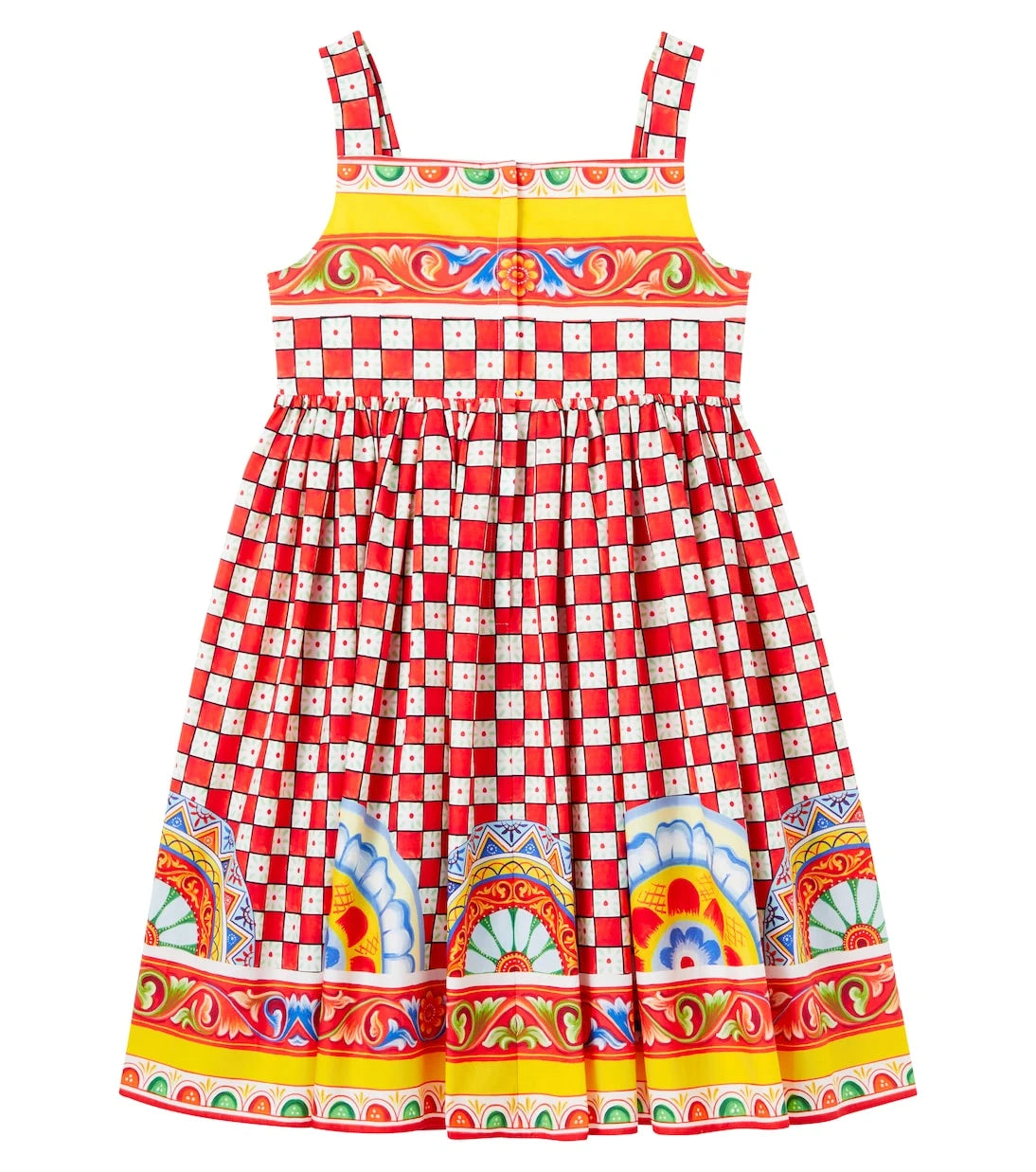Dolce&Gabbana Kids - Taormina checked cotton dress