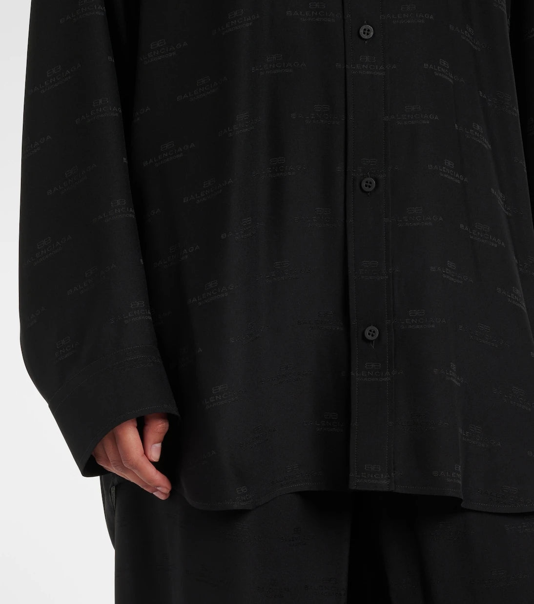 Balenciaga - قميص حريري
