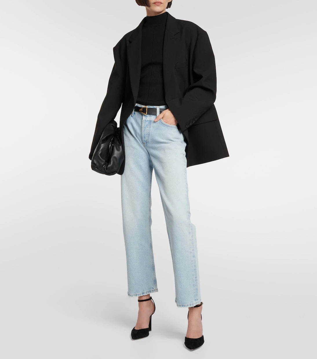 Oscar de la Renta - Ribbed-knit silk-blend top