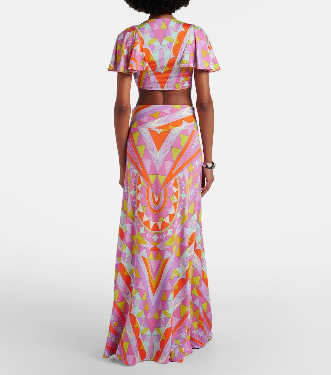 Pucci - Manuba jersey satin maxi skirt