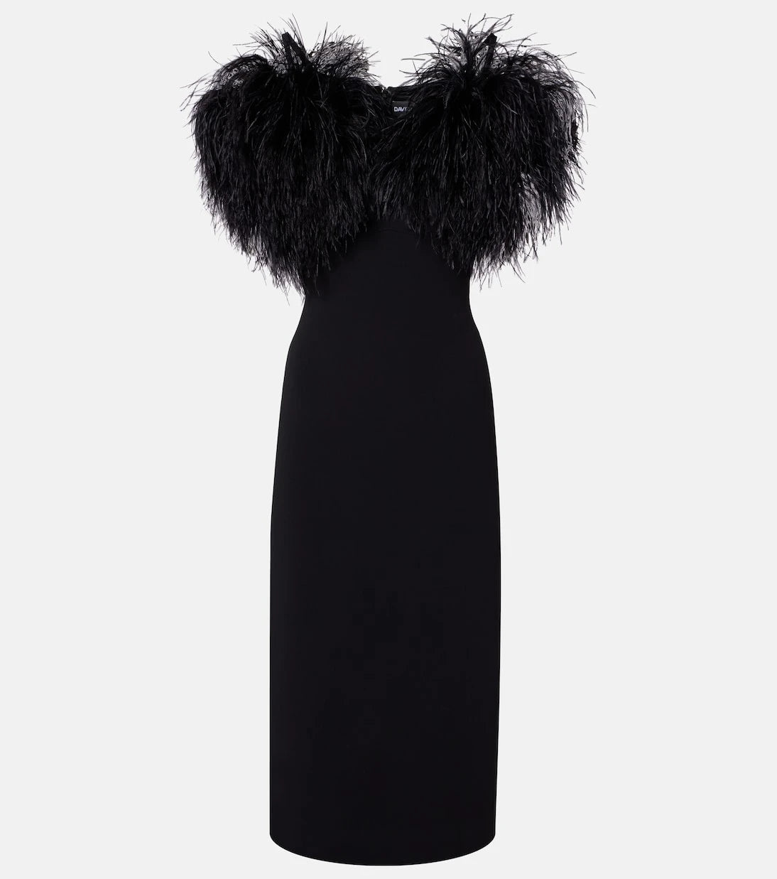 David Koma - Feather-trimmed cocktail dress