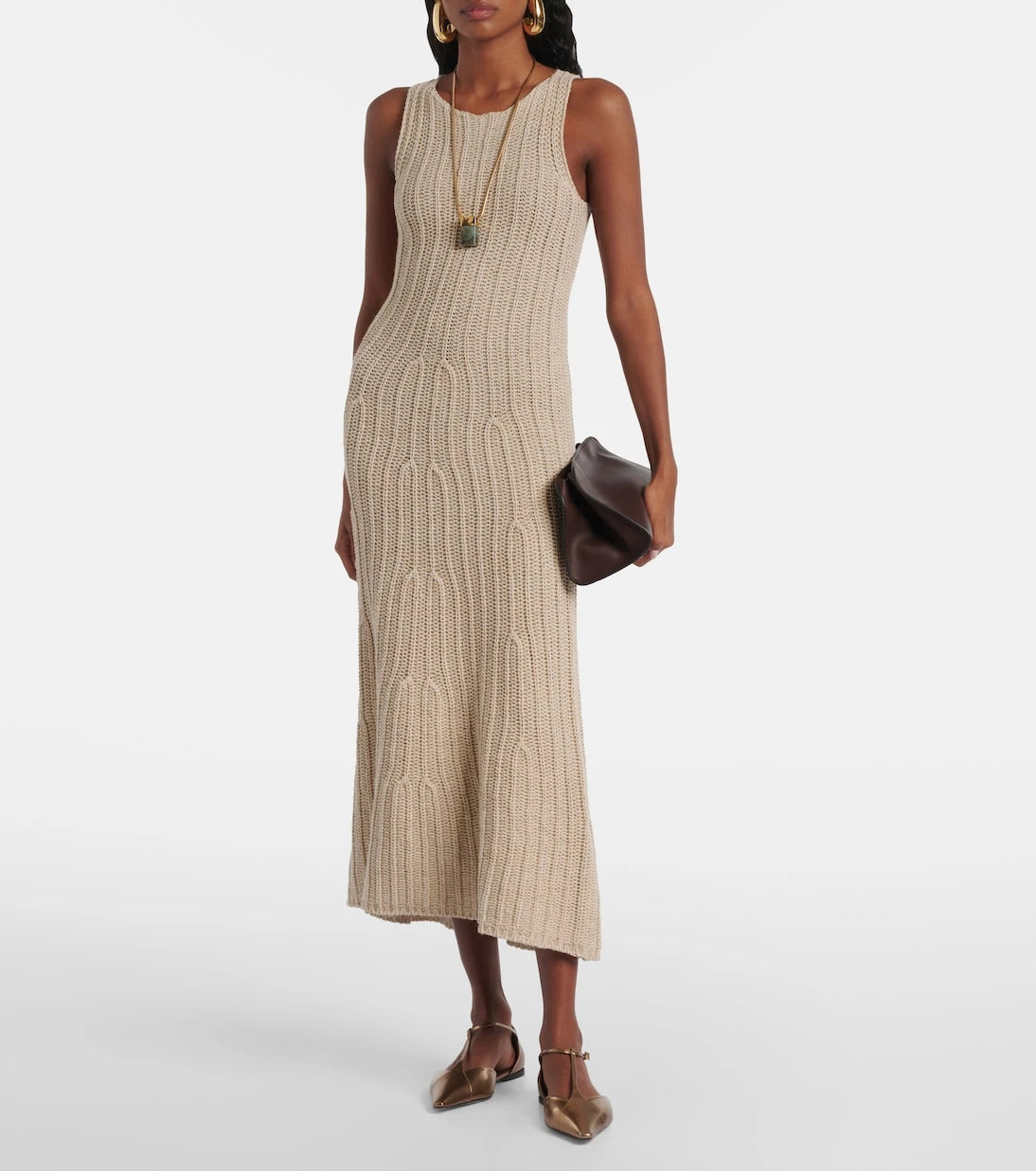 Max Mara - Uccio linen and cotton maxi dress
