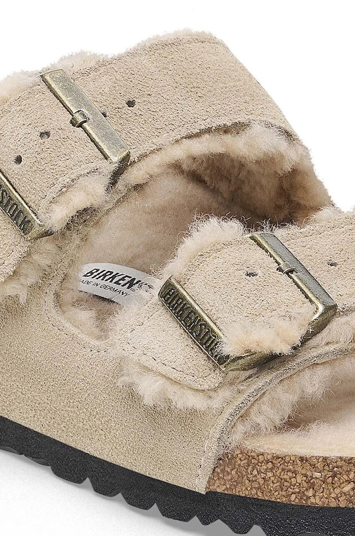 Birkenstock Arizona Shearling Süet Terlik