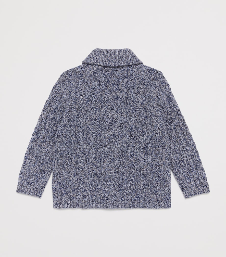 Wool Cable-Knit Cardigan (5-12 Years)