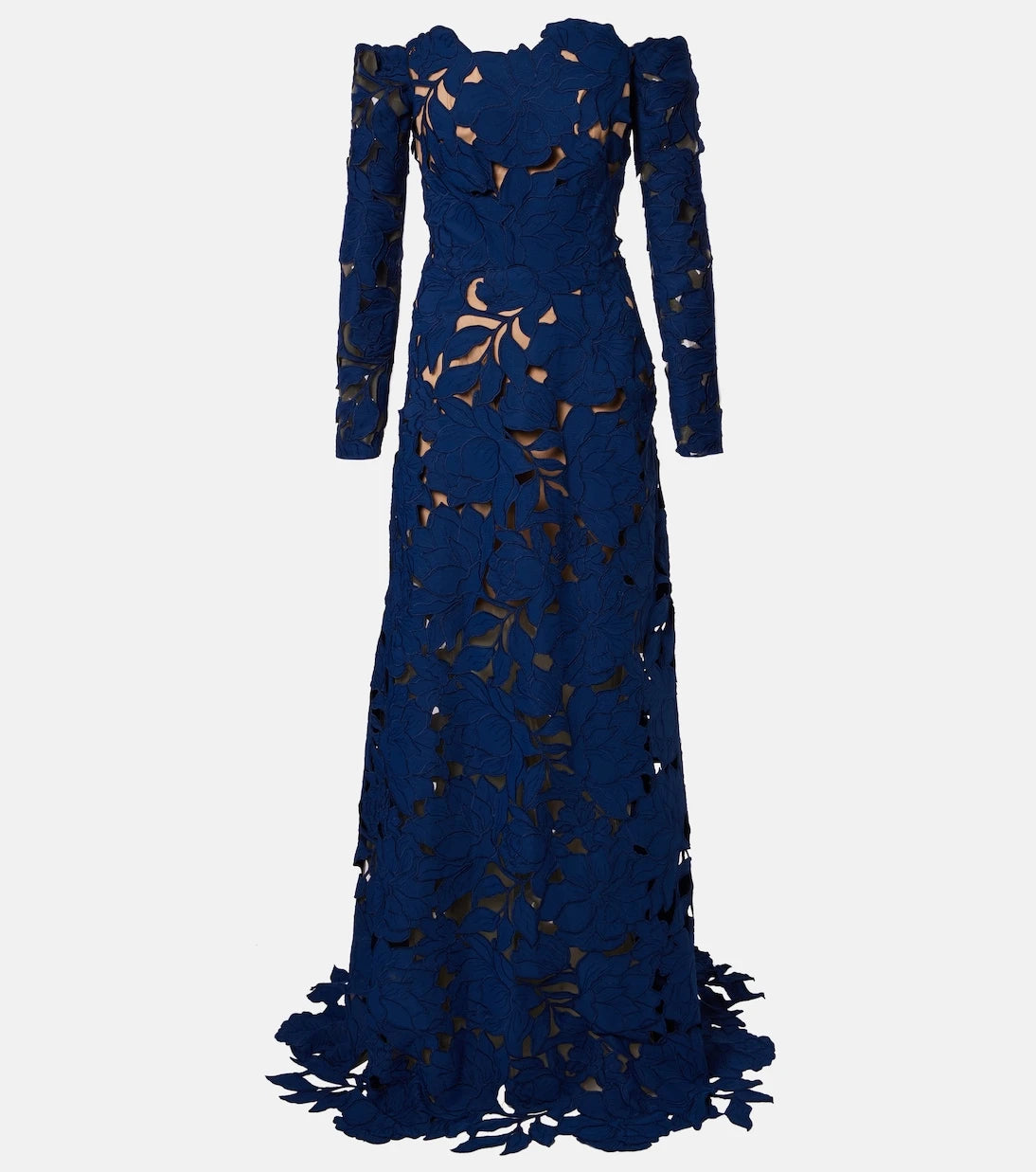 Costarellos - Off-shoulder guipure lace gown