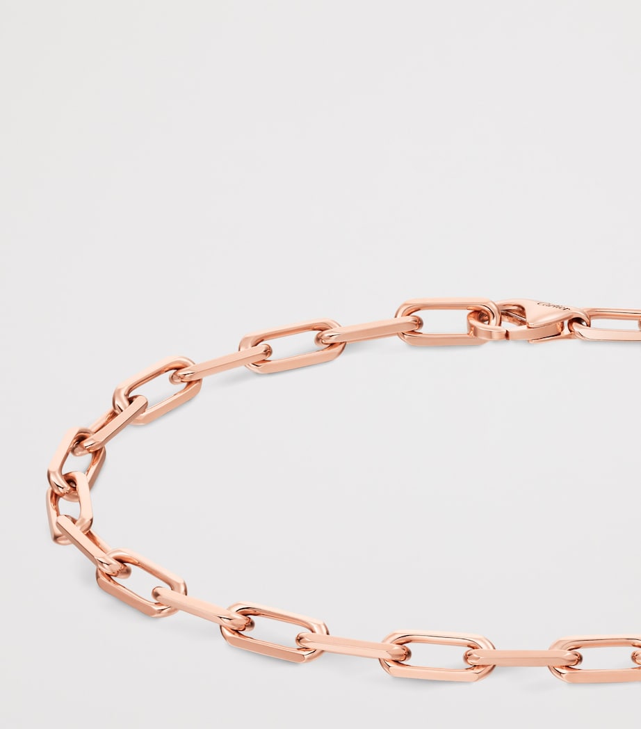 Small Rose Gold Santos de Cartier Chain Bracelet