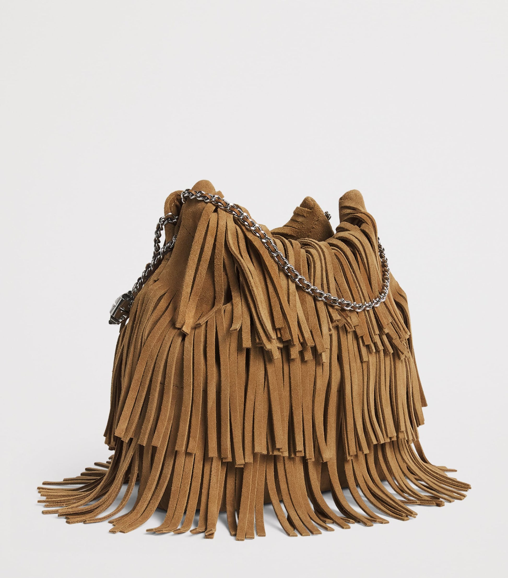 Mini Suede Fleming Top-Handle Bag