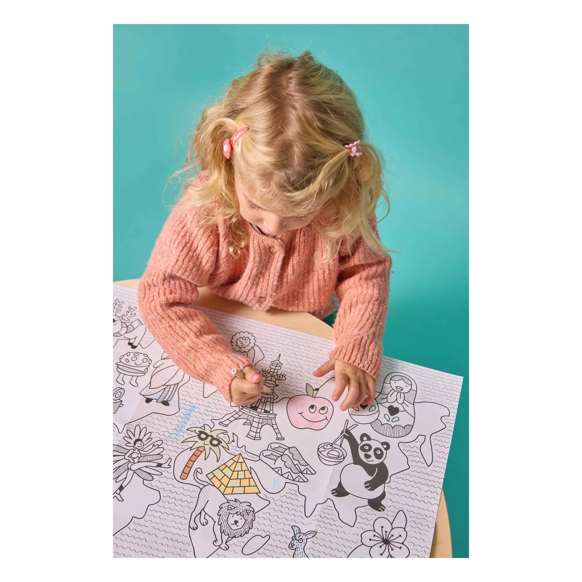 Omy - Atlas mini coloring kit