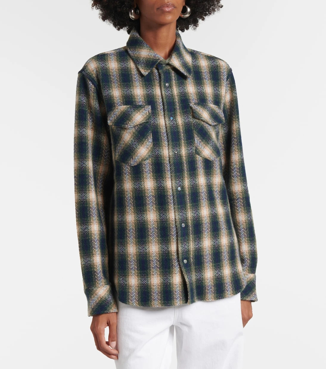 God's True Cashmere - Tartan cashmere shirt