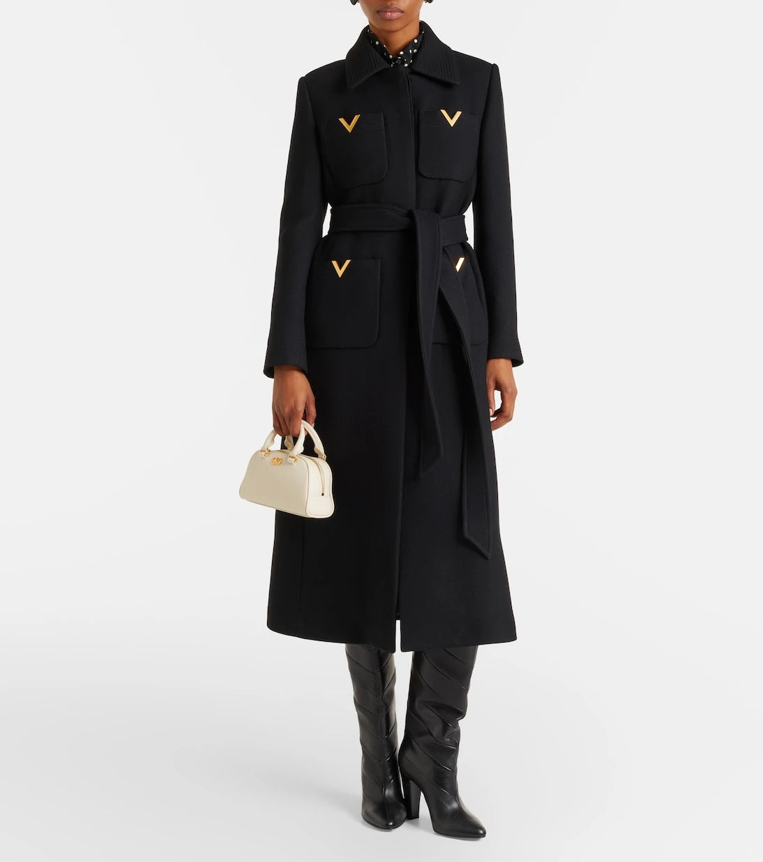 Valentino Garavani - VLogo Mini leather top-handle bag