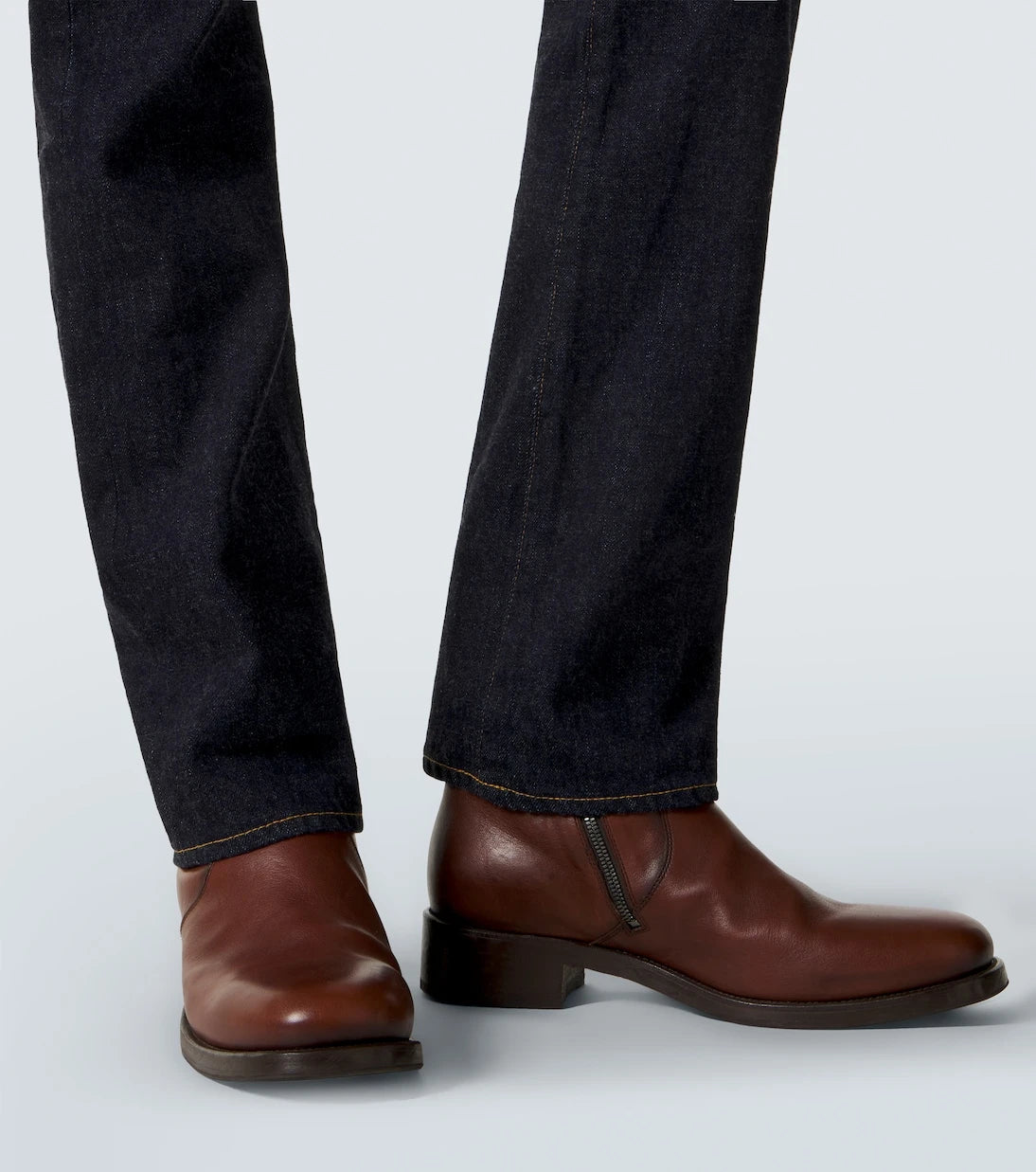 RRL - Embroidered slim jeans