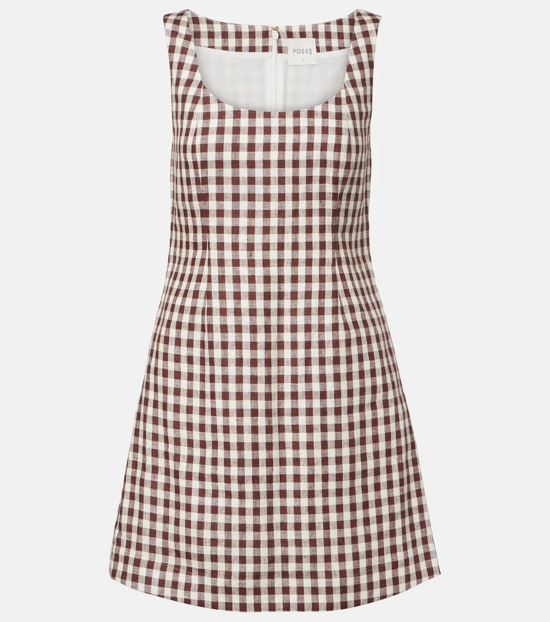 Posse - Sadie gingham linen minidress