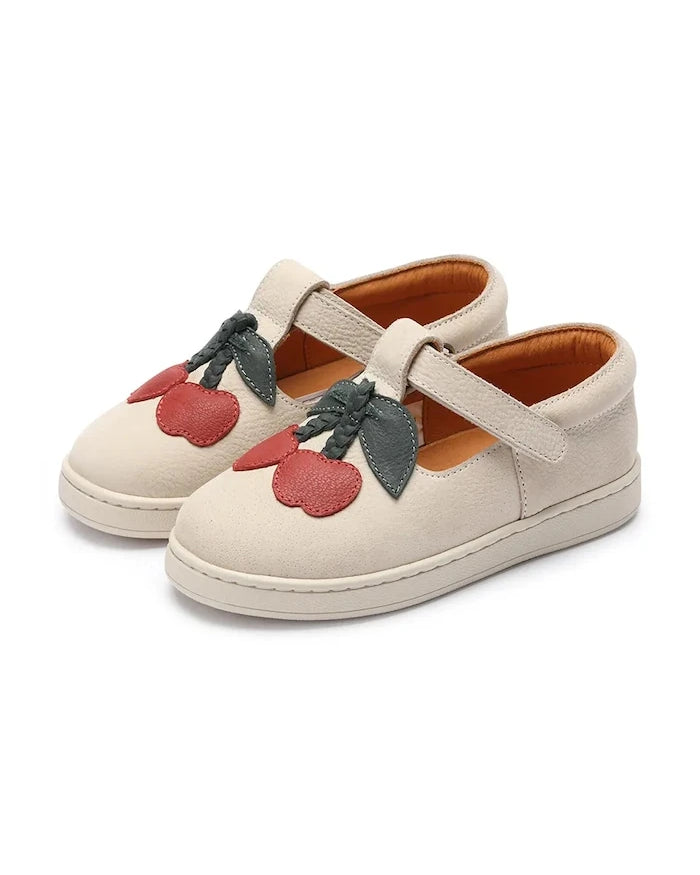 Donsje Lowy Shoes Cherry Deri Çocuk Yarım Ayakkabı