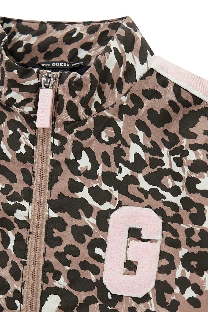 Guess çocuklar için pamuklu fermuarlı sweatshirt
