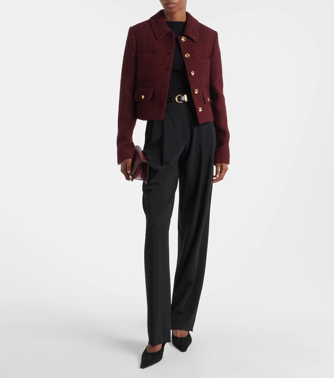 Altuzarra - Astley cropped tweed jacket
