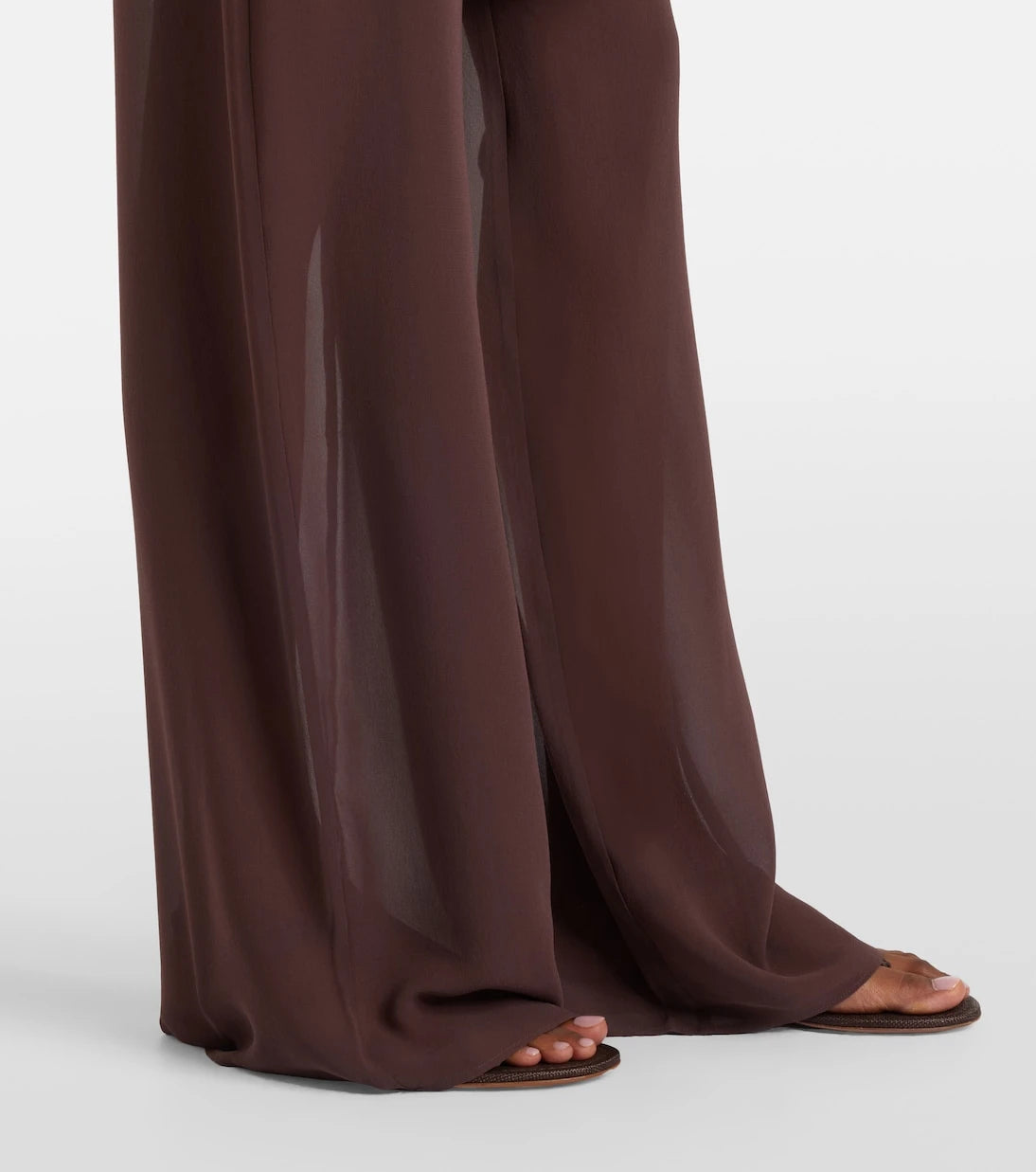 Christopher Esber - Sheer silk wide-leg pants