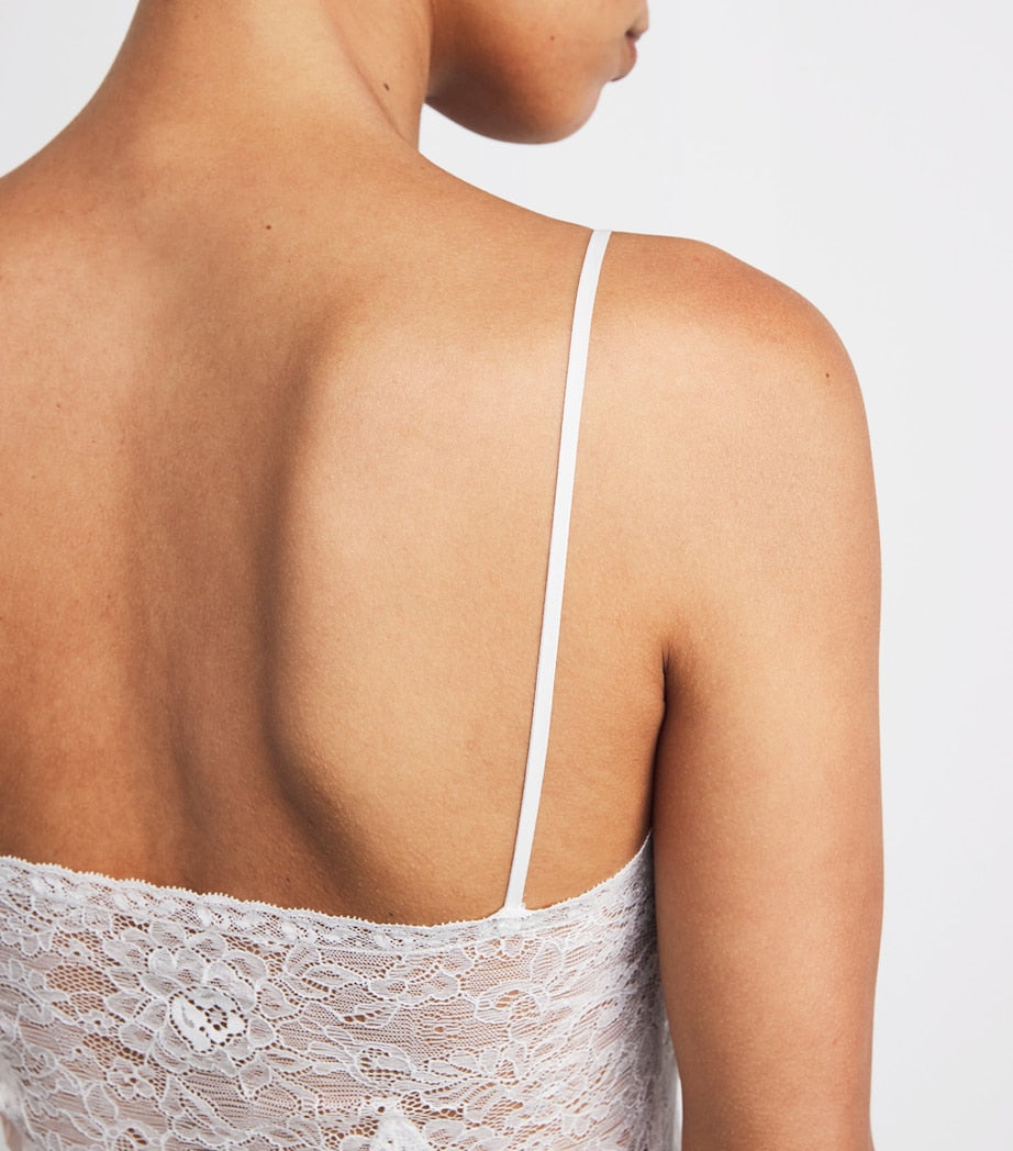 White Silk Sheer Iolanda Nightdress