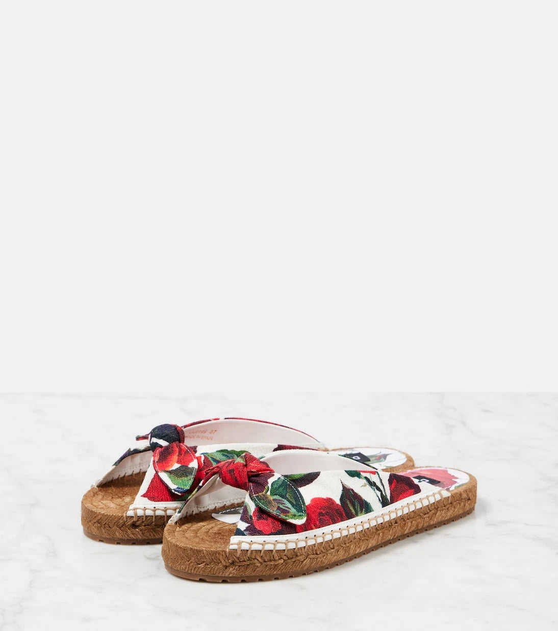 Dolce&Gabbana - Floral espadrille slides