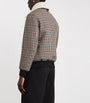 Mackage Grey Wool-Blend Houndstooth Rhett-HT Bomber Jacket