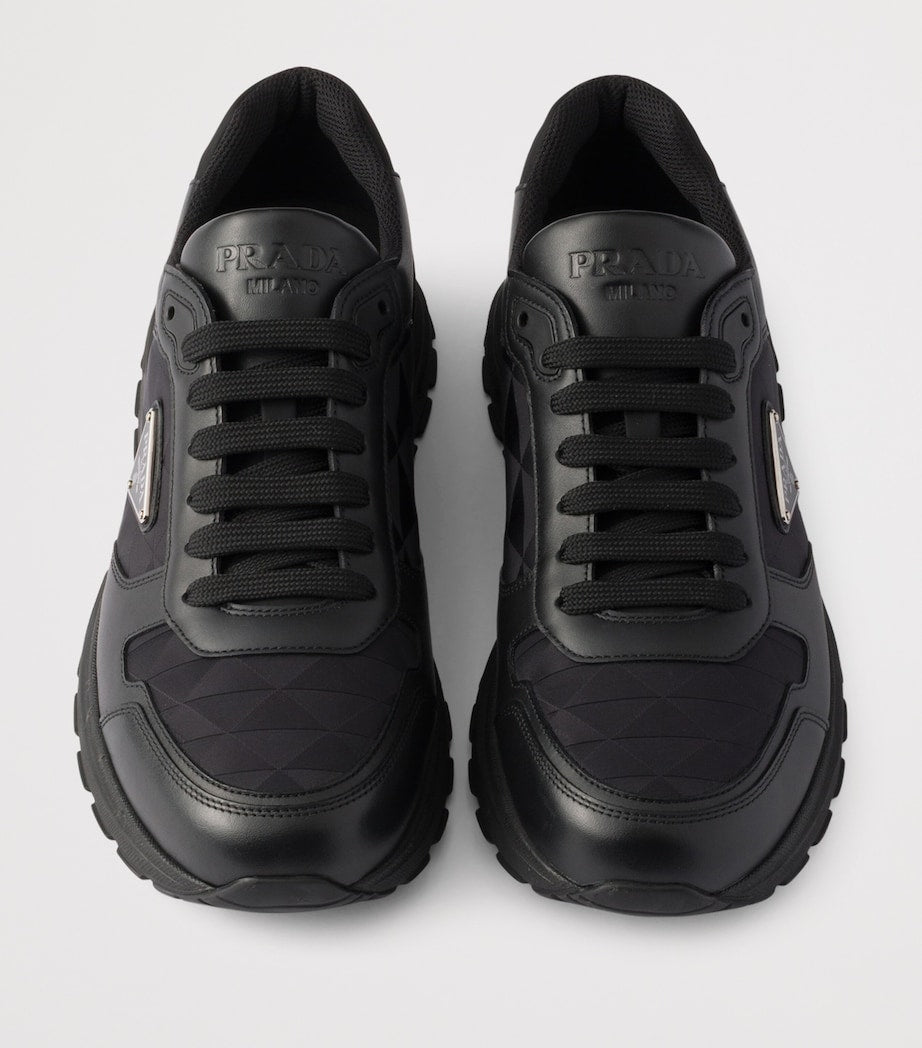 Prada Re-Nylon and Leather Prax 2.0 Low-Top Sneakers