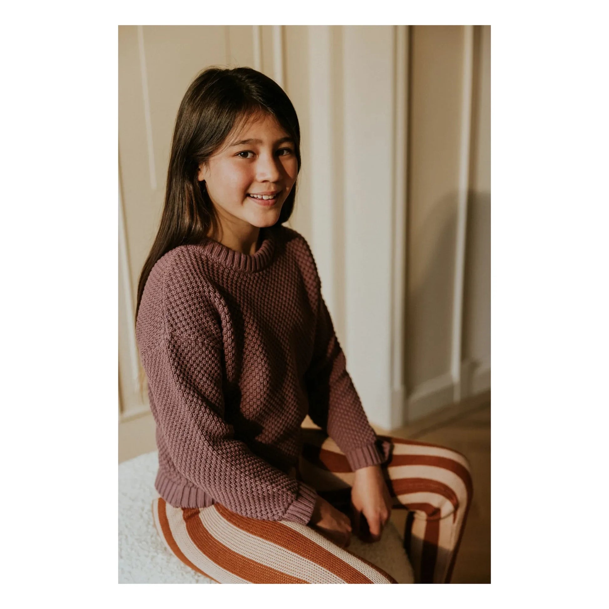 Yuki - Kyoto organic cotton sweater | Mauve