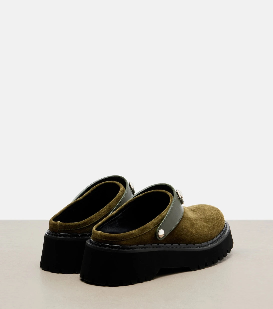 Gucci - Horsebit suede mules