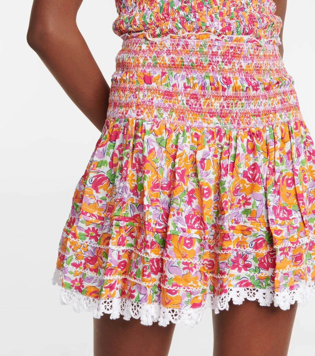 Poupette St Barth - Galia floral miniskirt