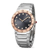 Stainless Steel, Rose Gold and Diamond Bvlgari Bvlgari Watch 33mm