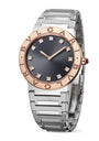Stainless Steel, Rose Gold and Diamond Bvlgari Bvlgari Watch 33mm