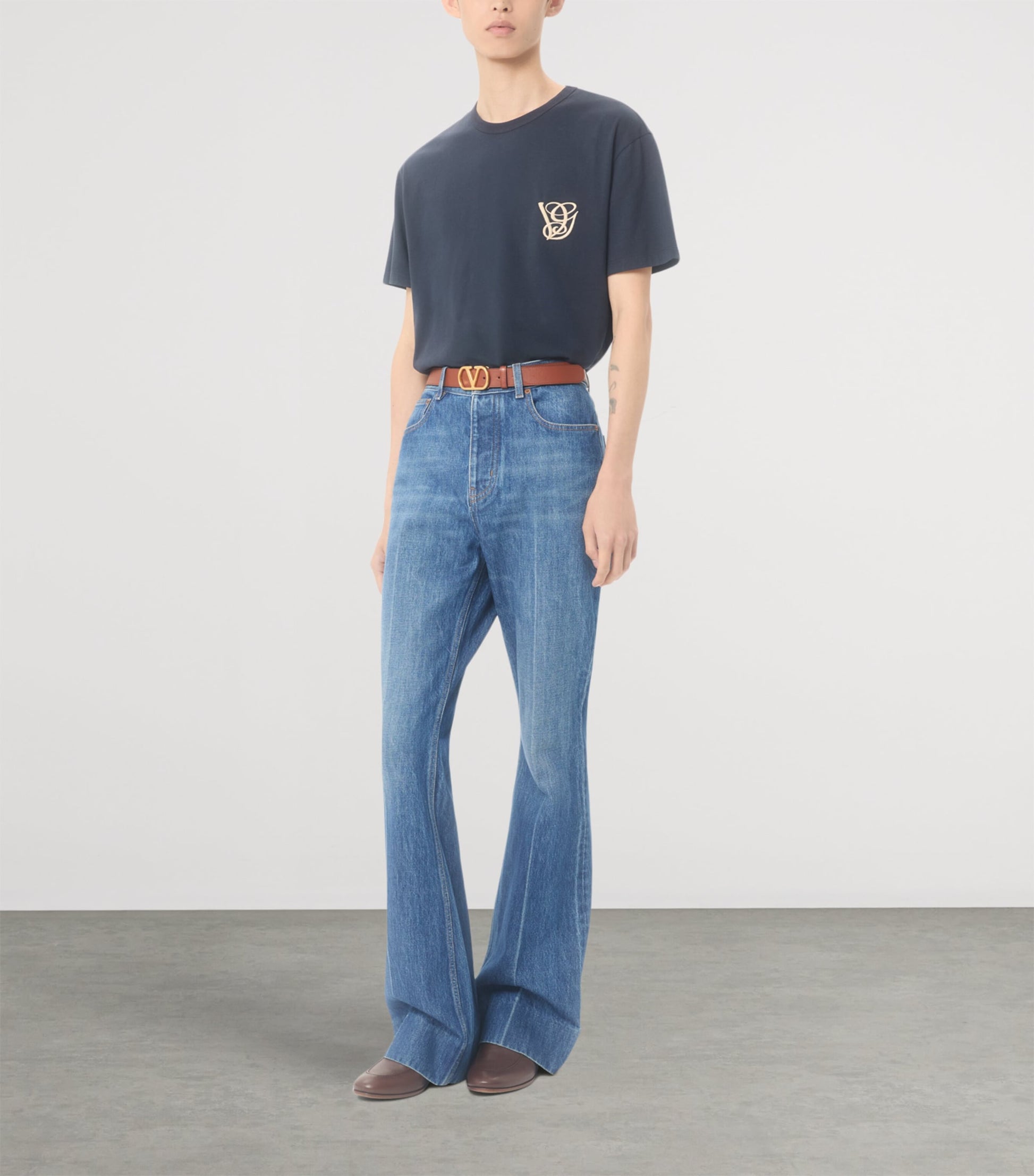Valentino Garavani Cotton VG Embroidery T-Shirt